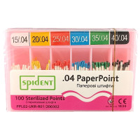 Бумажный штифт Spident №15-40, 04, 100шт.