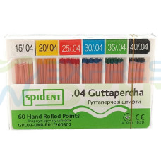 Гутаперчевий штифт Spident №35, 04, 60шт. - АКЦІЯ - 150грн.