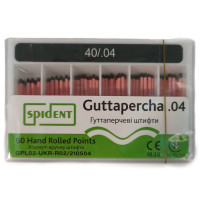 Гутаперчевой штифт Spident №40, 04, 60шт.