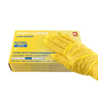 Перчатки Style, Нитрил L, желтые, 100шт.