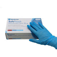 Рукавички MedicomSafeTouch Нітрил Blue S