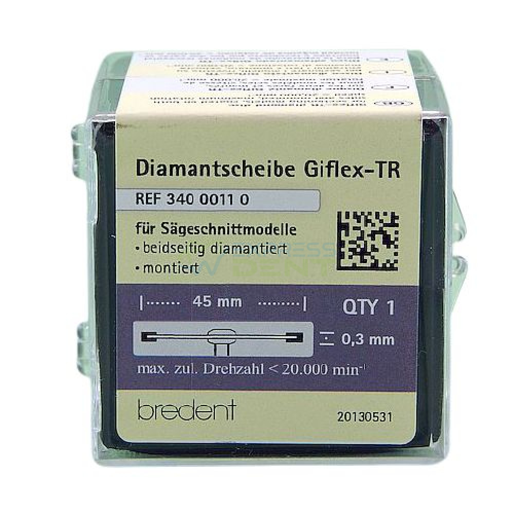 Диск алмазный для гипса Giflex-TR, 0,3*45мм