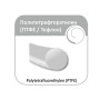 Шовный материал политетрафторетилен (ПТФЕ) USP 5/0 16мм, 3/8