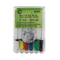К-файли Mani №15-40, 31 мм, 6шт. ОРИГІНАЛ