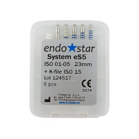 К-файлы EndoStar Poldent №15, 25мм, 6шт.