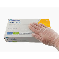 MedicomSafeTouch Перчатки Неопудренные Виниловые L, 100шт. 