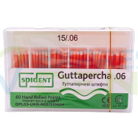 Гутаперчевий штифт Spident №15, 06, 60шт. - АКЦІЯ - 150грн.