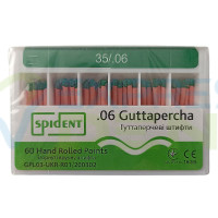 Гутаперчевий штифт Spident №35, 06, 60шт. - АКЦІЯ - 150грн.