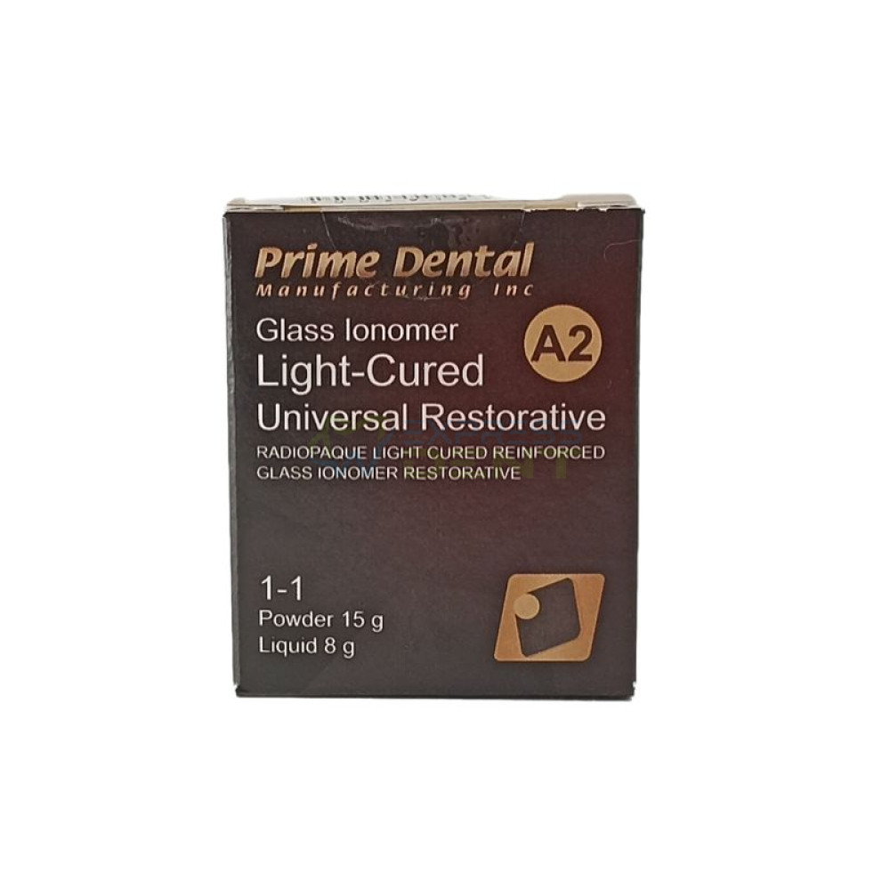 Прайм Дентал Prime Dental LC, склоіономерний цемент, 15г+8мл, А2
