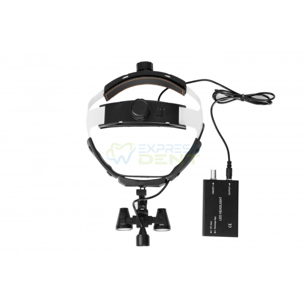 Биноочки очки-шлем х2,5-3,0-3,5 Certus 42см фокус с подсветкой, Seliga Microscopes