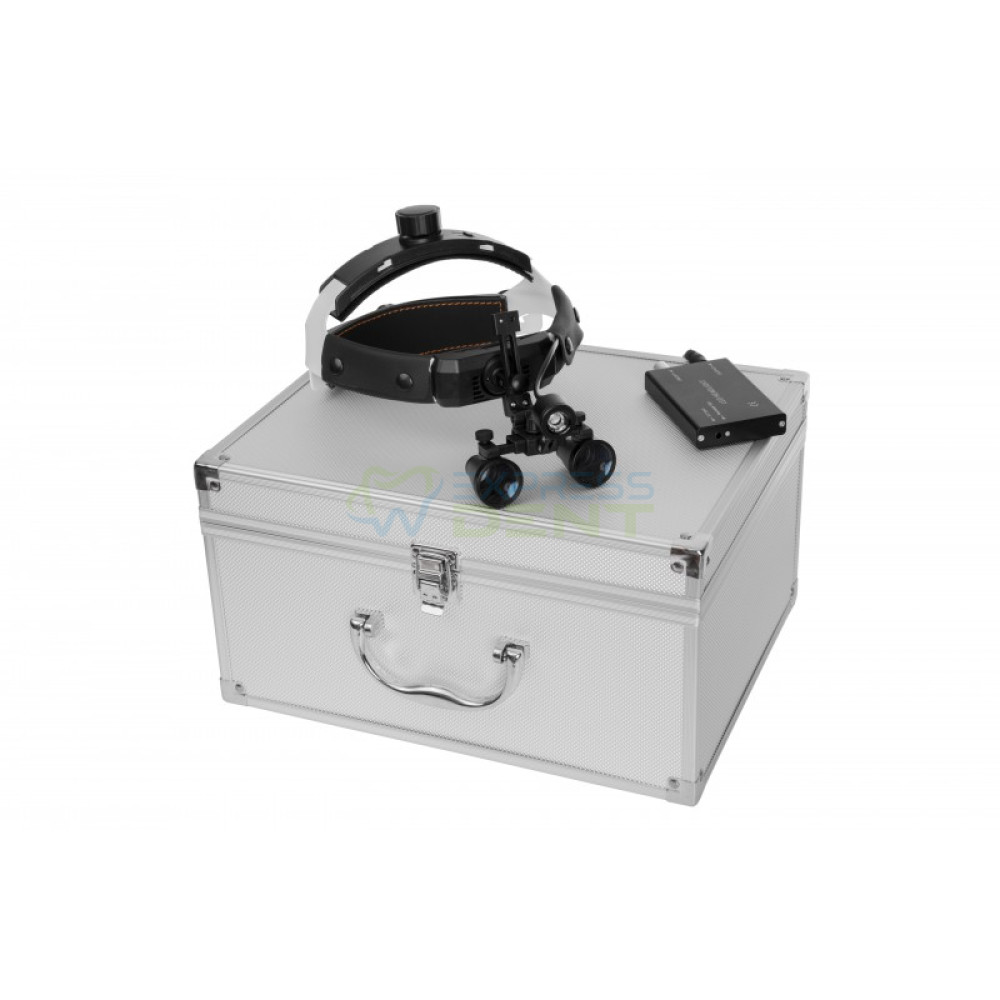 Биноочки очки-шлем х2,5-3,0-3,5 Certus 42см фокус с подсветкой, Seliga Microscopes