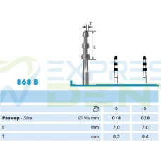 Бор Komet Dental 868B.314.018 алм. на турб., 1шт. МАРКЕР Бор Komet Dental 868B.314.018 алм. на турб., 1шт. МАРКЕР