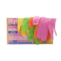 Рукавички Style, Нітрил S, tutti frutti, тутті-фрутті, 96шт.