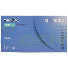 Рукавички MEDIOK, Нітрил M, блакитні, 3,5г, 100шт.
