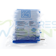 Слиновідсмоктувачі ASA Dental знімний наконечник СИНІ, Італія, 100шт.