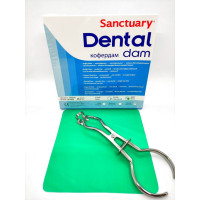 Раббердам хустки Sanctuary Dental Dam, зелені heavy, 36шт. 