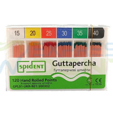 Гутаперчевий штифт Spident №15-40, 02, 120шт.
