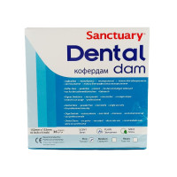 Sanctuary Dental Dam Носовые платки, тонкий синий, 36шт. 