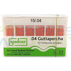 Гутаперчевий штифт Spident №15, 04, 60шт.