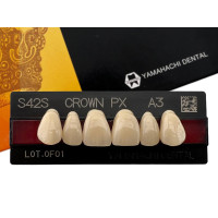 Зуби Crown PX, фронтальна група, A3, S42S, верх, 6шт.