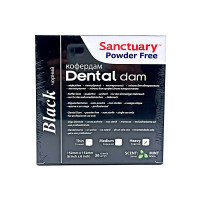 Раббердам хустки Sanctuary Dental Dam, чорні heavy, 36шт. 
