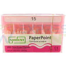 Паперовий штифт Spident №15, 02, 200шт. Паперовий штифт Spident №15, 02, 200шт.