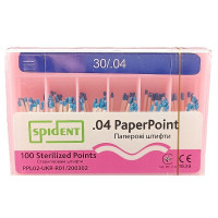 Паперовий штифт Spident №30, 04, 100шт.