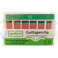 Гутаперчевий штифт Spident №35, 02, 120шт. - АКЦІЯ - 100грн.
