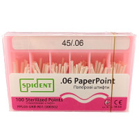 Паперовий штифт Spident №45, 06, 100шт. - АКЦІЯ - 135грн.