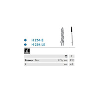 Бор Komet Dental H254LE.314.012 твердоспл. на турб., 1шт.