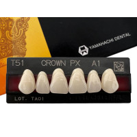 Зуби Crown PX, фронтальна група, A1, T51, верх, 6шт.