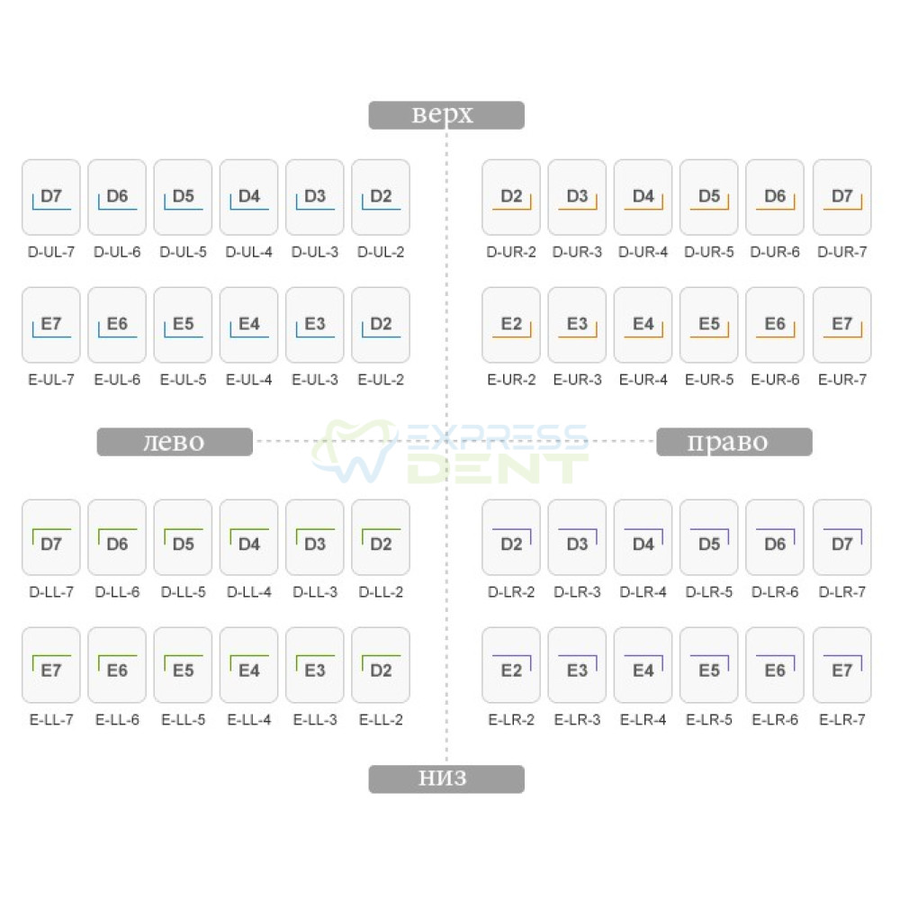 Коронка детская Kids Crown E5 низ левый E-LL-5, 1шт.