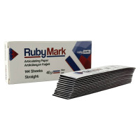 Артикуляционная бумага RubyMark 40мк сине-красная, 144 шт.