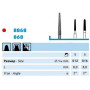 Бор Komet Dental 868.314.012 алм. на турб., 1шт.