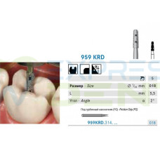 Бор Komet Dental 8959KR.314.018 на турб., 1шт. Бор Komet Dental 8959KR.314.018 на турб., 1шт.