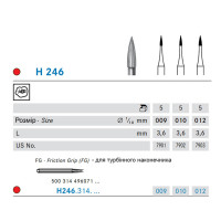 Бор Komet Dental H246.314.010 твердоспл. на турб., 1шт.