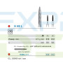 Бор Komet Dental H48L.314.012 твердоспл., 1шт. 8-12 граней