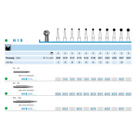 Бор Komet Dental H1S.314.016 твердоспл., 1шт.
