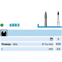 Бор Komet Dental 6883.314.012 турб., 1шт. 6884