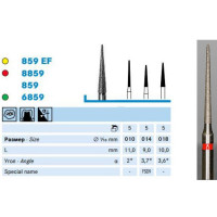 Бор Komet Dental 859.314.010 алм. на турб., 1шт.