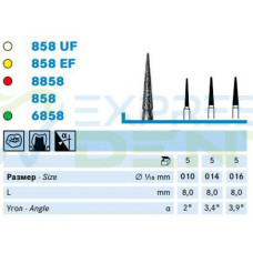 Бор Komet Dental 8858.314.014 алм. на турб., 1шт. Бор Komet Dental 8858.314.014 алм. на турб., 1шт.