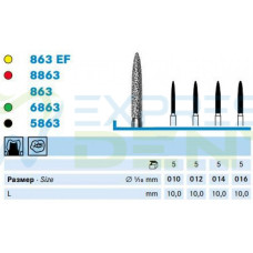 Бор Komet Dental 8863.314.014 алм. на турб., 1шт. Бор Komet Dental 8863.314.014 алм. на турб., 1шт.