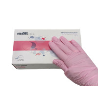 Перчатки easyCare, Нитрил S светло-розовые, 100шт.