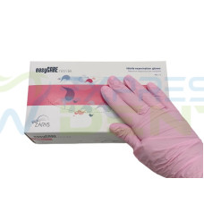 Рукавички easyCare, Нітрил S світло-рожеві, 100шт.