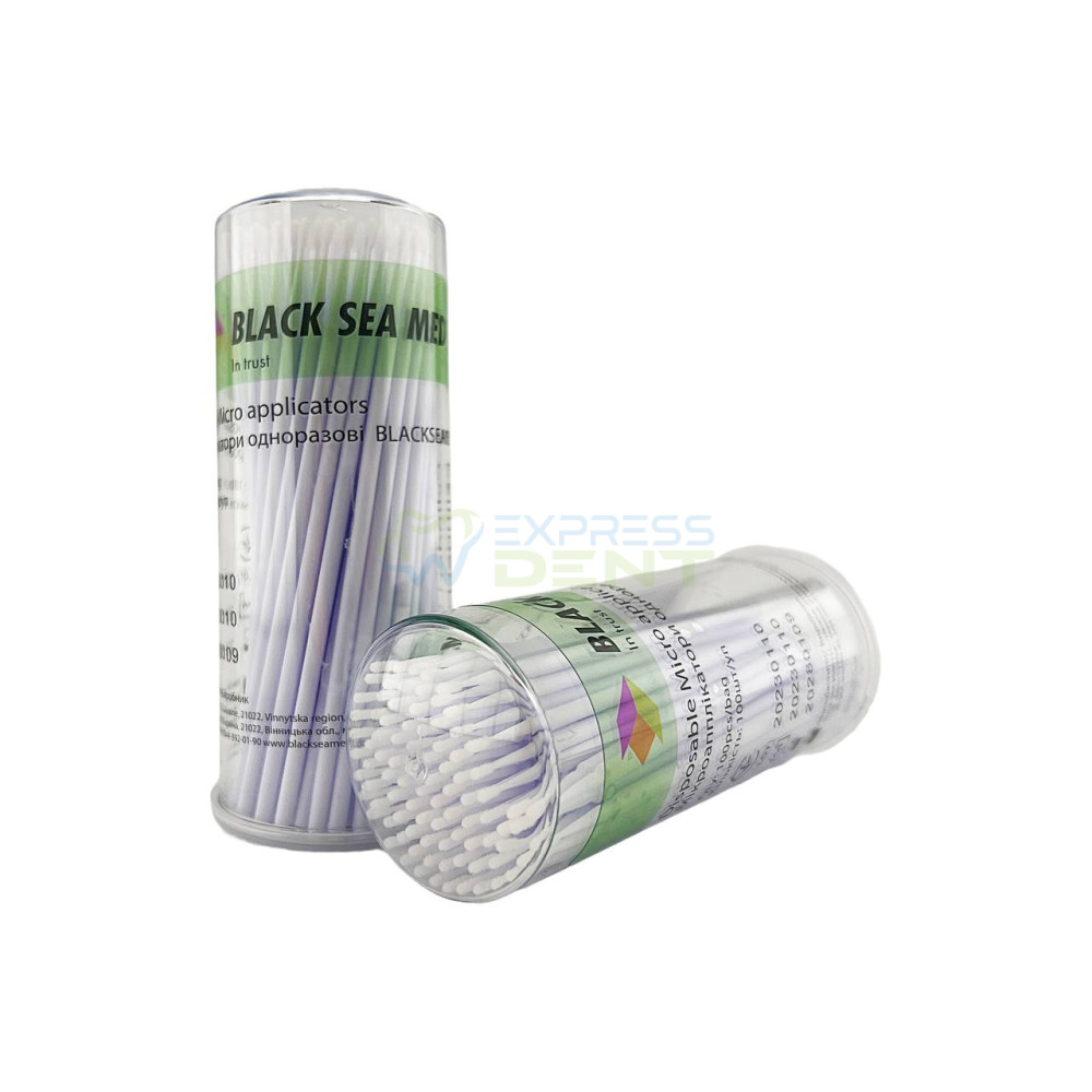 Микроаппликаторы BlackSeaMed Cylinder, 100шт. 
