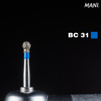 Бор MANI, алмазний на турбінний нак, BC-31, діаметр 018, 1шт. ОРИГІНАЛ