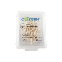 Клинья деревянные Cotisen, белые, 100шт.