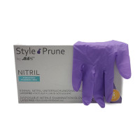Рукавички Style, Нітрил M, dark lilac, темно-фіолетові, 100шт.