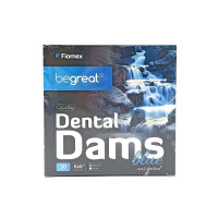 Раббердам хустки Престиж Фіомекс Dental Dams Prestige сині Medium 36шт