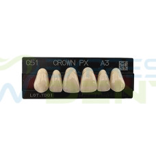 Зуби Crown PX, фронтальна група, A3, C51, верх, 6шт. Зуби Crown PX, фронтальна група, A3, C51, верх, 6шт.